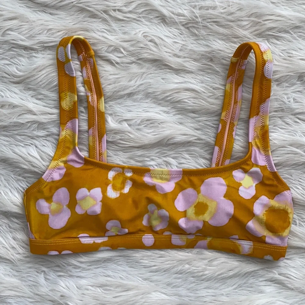 Madewell | Second Wave Balconette Bikini Top in Watercolor Floral